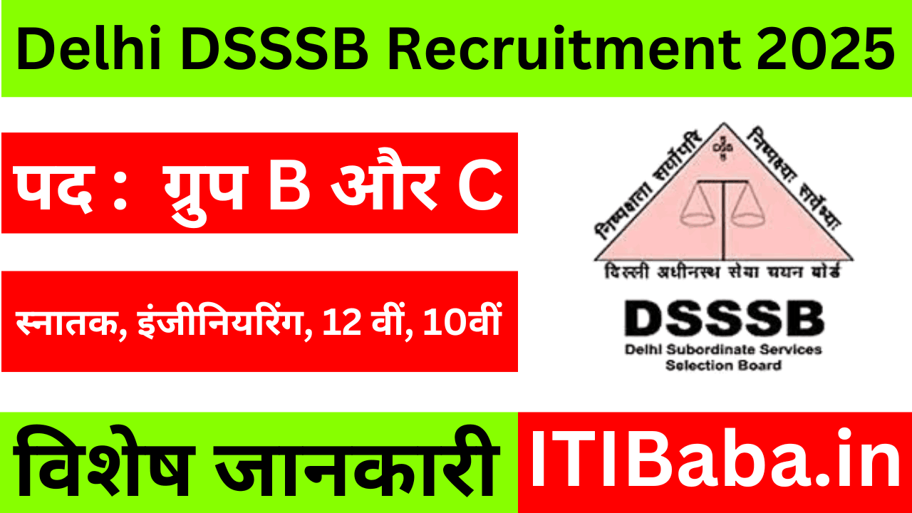 Delhi DSSSB Recruitment 2025